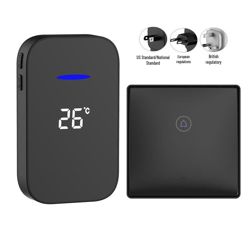 Outdoor Waterproof Long-Distance Wireless Doorbell for Home and Elderly White US