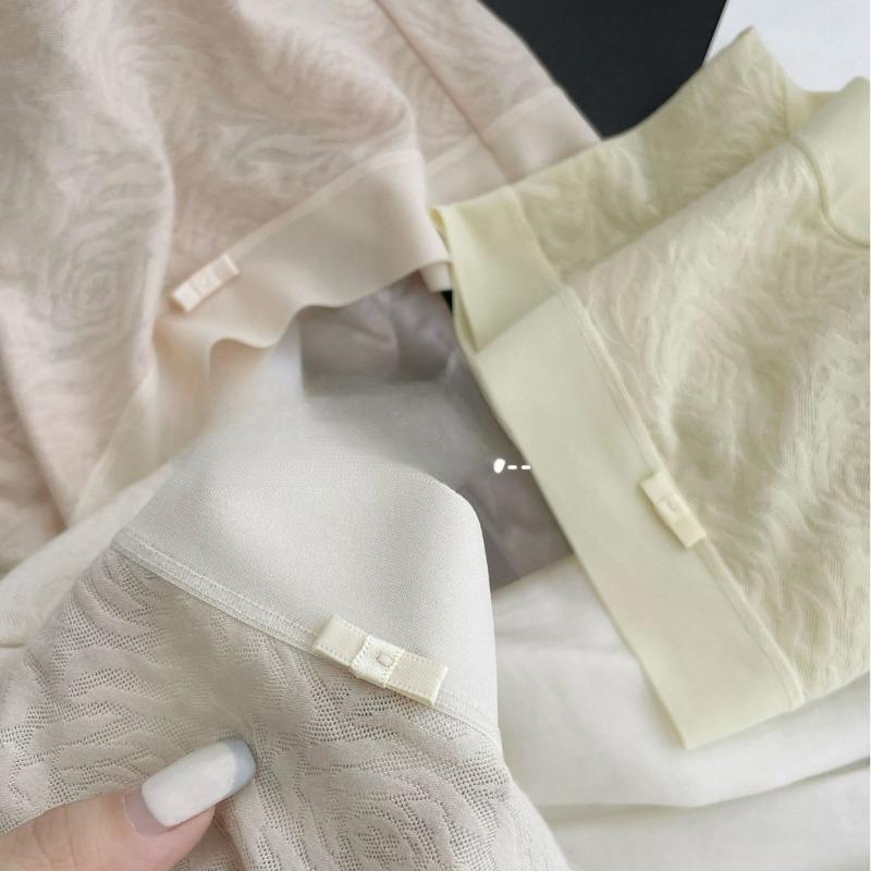 No Trace Naked Feeling Modal Lace Briefs Women's Triangle Pants 7A Antibacterial Crotch Cotton Women's Underwear Panties