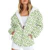 Hanorac Casual cu Imprimeu Floral pentru Femei Jachetă cu Fermoar cu Mânecă Lungă Îmbrăcăminte Sport Îmbrăcăminte Exterioară Buzunar Cardigan Modă Toamnă Iarnă