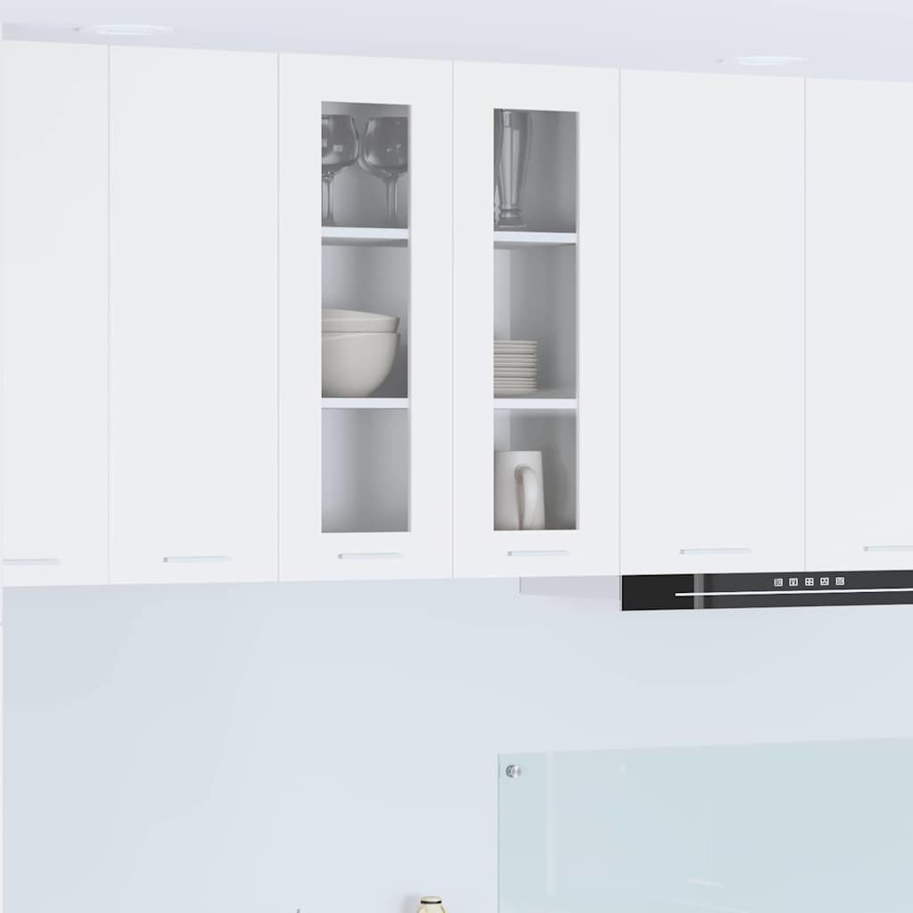 Hanging Cabinet with Storage White 60 X 31 X 80 Cm Particleboard