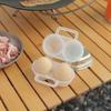 Eggs Tray Dispenser Case for Camping Picnics Travel Refrigerator Outdoor, Clear