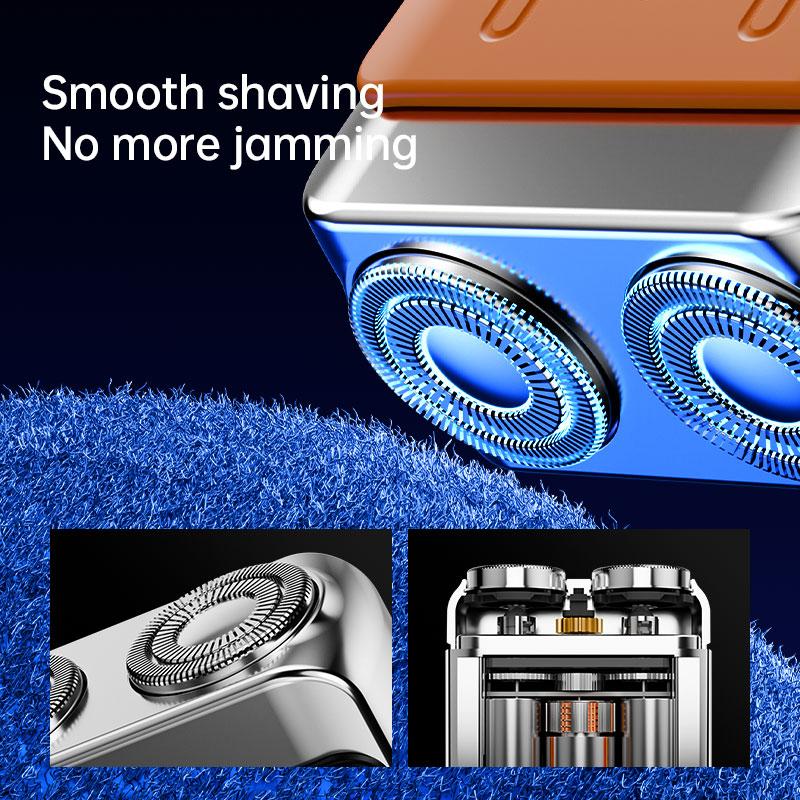 Xiaomi 2025 Mini Electric Smart Shaver Dual Blade Household Car Shaver Digital Display Rechargeable Shaver Powerful Beard Trimmer Tool