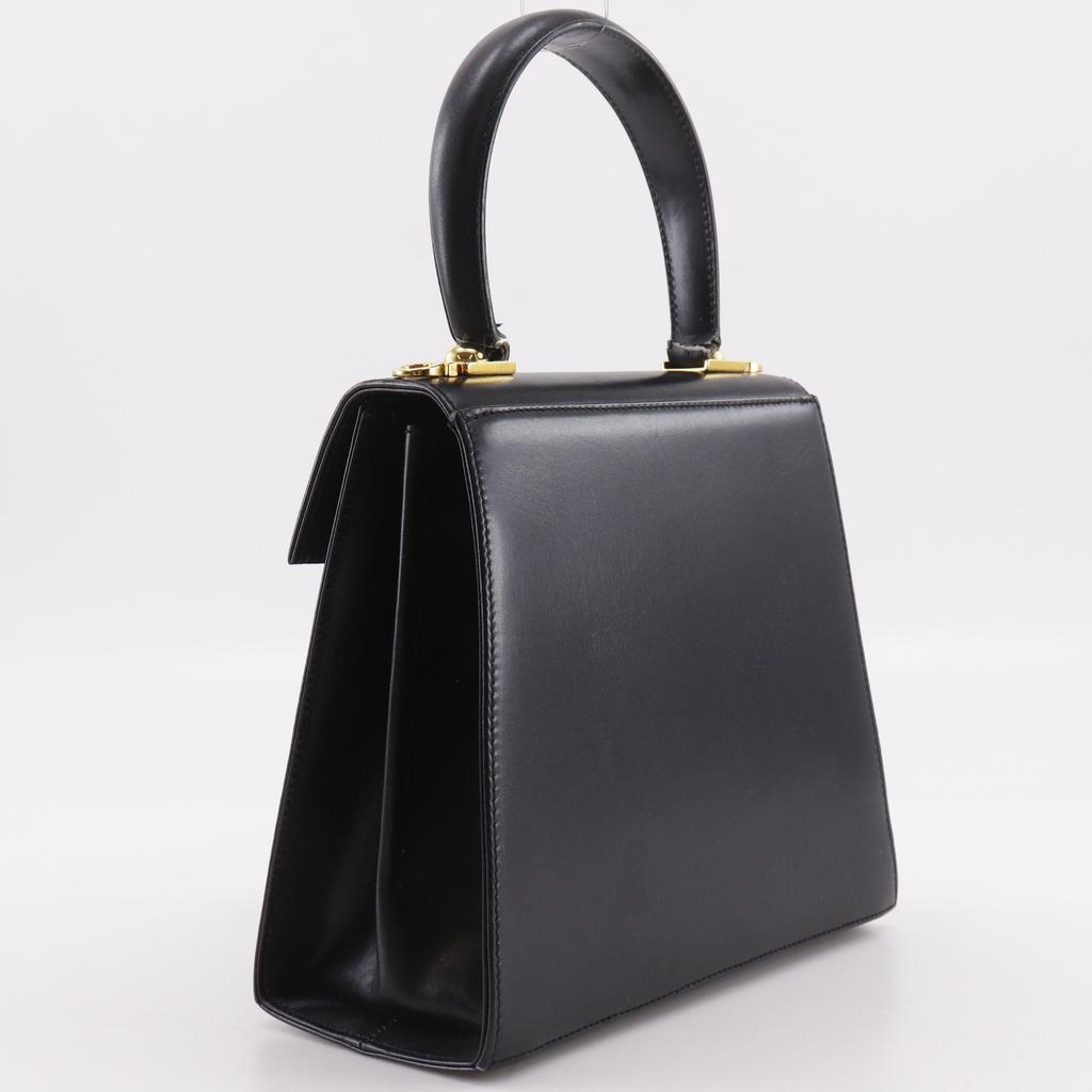 Salvatore Ferragamo Gancini Handbag BX-212193 black Calfskin Women Used