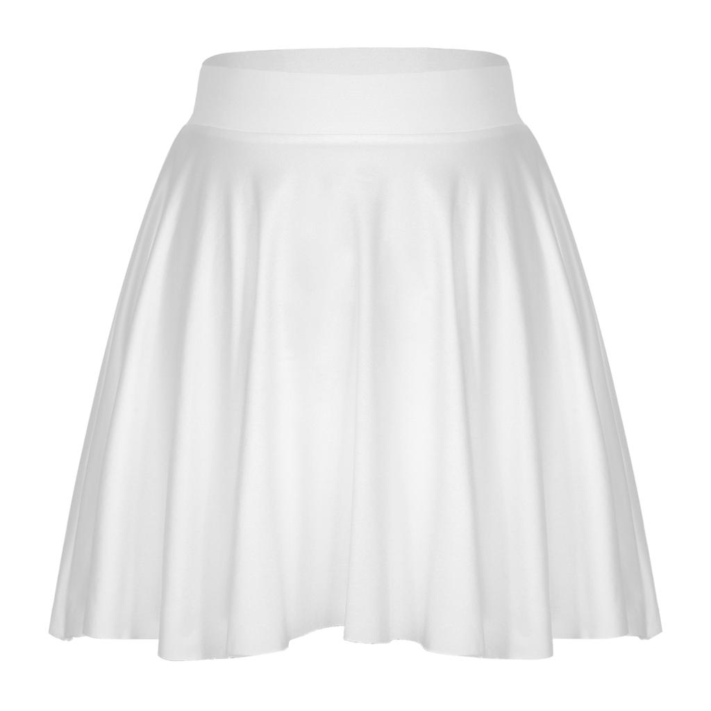 Damskie plisowane minispódniczki w kształcie litery A Rozciągliwe spódnice rozkloszowane Odzież do tańca Zwykła spódnica Odzież sportowa