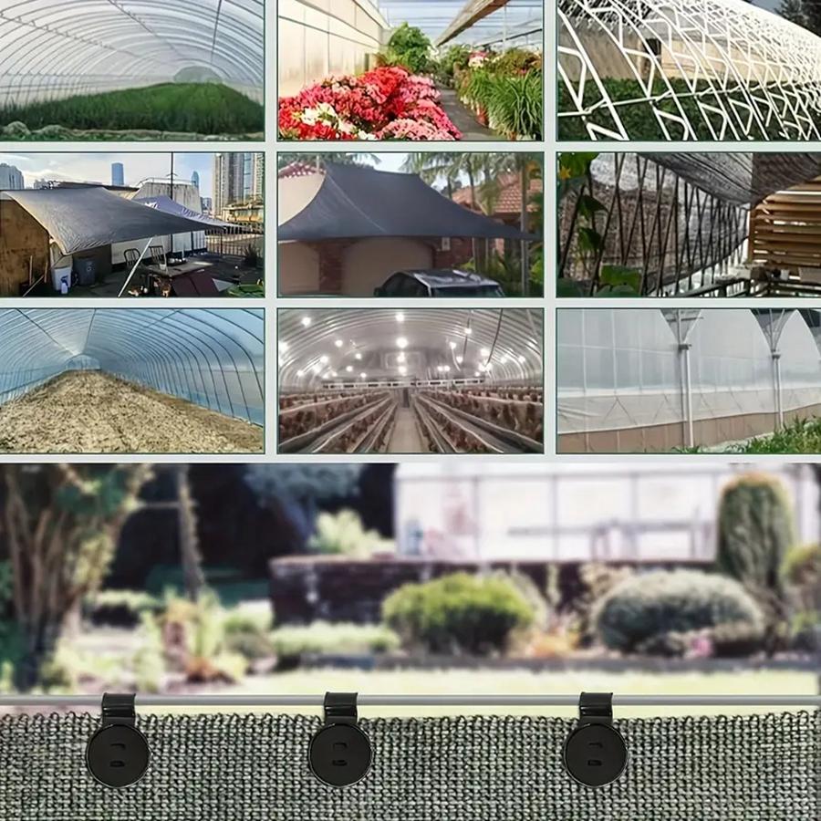 10 Pcs Sun Shade Net Clips Buckle Plants Anti-bird Fence Tent Canopy Grommet Sunshade Net Fix Clamps Shade Cloth Heavy Duty Lock Grip