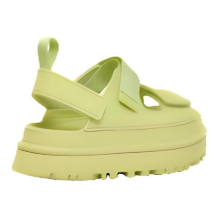 UGG Open Toe Velcro Fashion Versatile Slide Sandals Women Sandals Green 1152685-CTRP