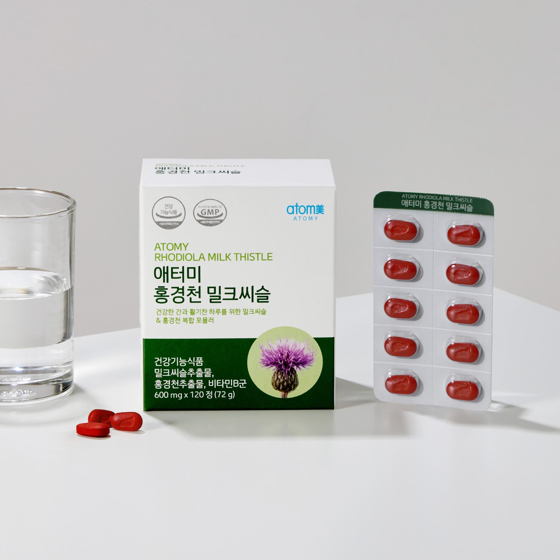 

Atomy Rhodiola Milk Thistle (120 Tablets, 2 Month Supply)
