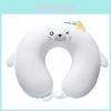 Cuter Seal Foam U Shaped Travel Neck Pillow With Soft Plush Cover For Office And Nap Comfort
