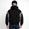 Mens Balaclava Hoodie Double Hooded Zip Jacket Spring Hoodie For Men Windproof Streetwear