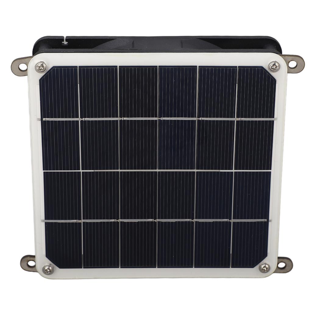 Solar Panel Powered Fan Kit 20W Monocrystalline Solar Panel Exhaust Fan Kit for Outdoor Travel Greenhouse