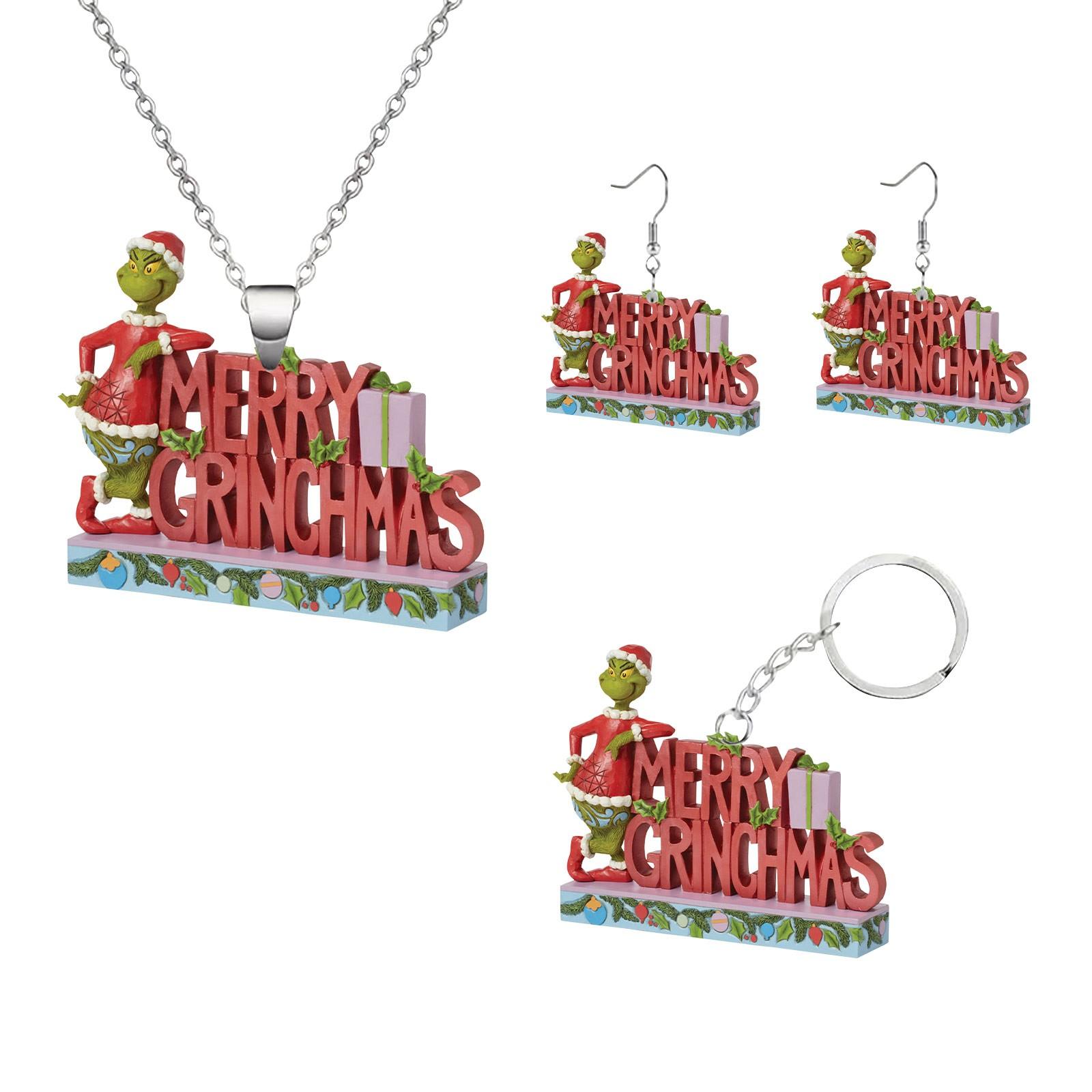 

Christmas Ornament- Keychain Earrings Necklace One Size