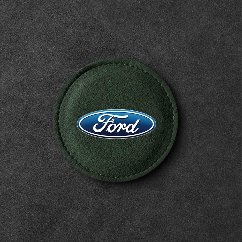 2Pcs Car Coaster Non-Slip Pad Water Cup Holder Mat For Ford STRACING Focus Mustang Fiesta Kuga MK7 MAX Mondeo Escape Accessories