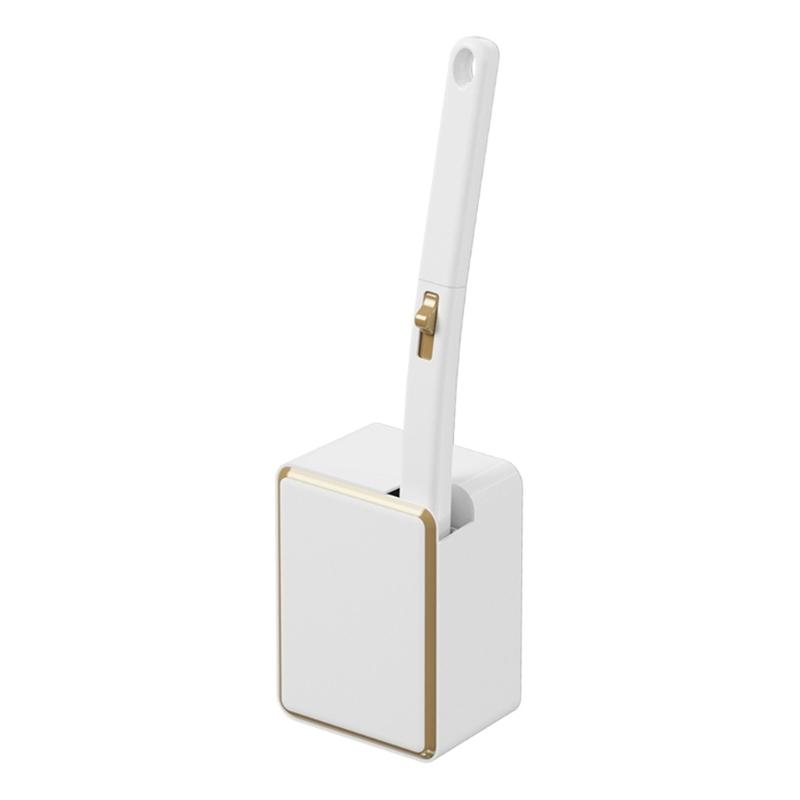 

Disposable Toilet Brush Cleaner with Long Handle Bathroom Cleaning Sponge Brush with Replaceable Brush Head Toilet белый