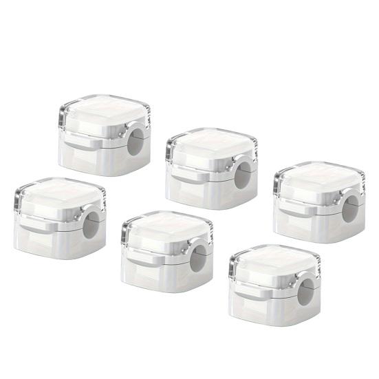 3/6Pcs Magnetic Cord Holder Adhesive Home Office Nightstand Desk Cable Organizer Wire Management Clip Phone Charging Cord Keeper