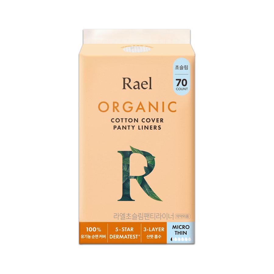 Rael Organic Cotton Cover Ultra Thin Panty Liners (70 Liners) Ultra Thin(70 Liners)