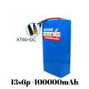 100%18650Original 48V 100Ah 13s6p Lithium-Batteriepaket 48v 100000mAh 2000W Citycoco Motorroller-Batterien Eingebaut 50A BMS