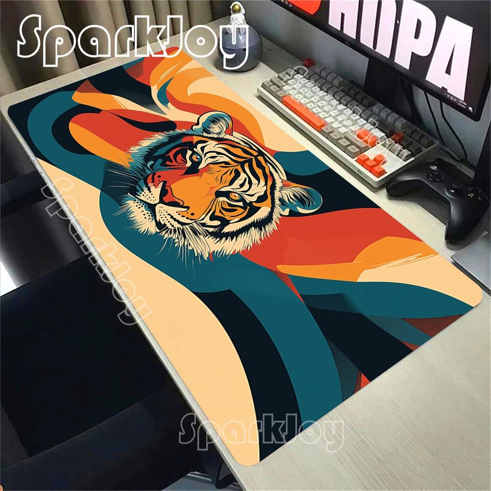 Animal Tiger Speed Mousepad Premium Locking Edge Mouse Mat Office Game NonSlip Bottom Mouse Pad Computer Keyboard Desk Mats