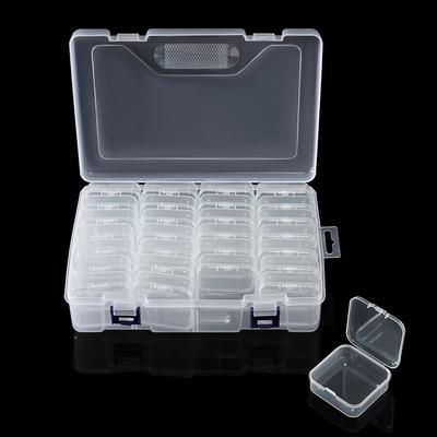 5.5 Transparent Small Square Box Cross-Border Special For Household Use Transparent Storage Box Desktop Plastic Storage Box Jewelry Box Set