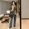 Influencer Women's Retro Korean Style Short Blazer - New Autumn 2025 Fashion