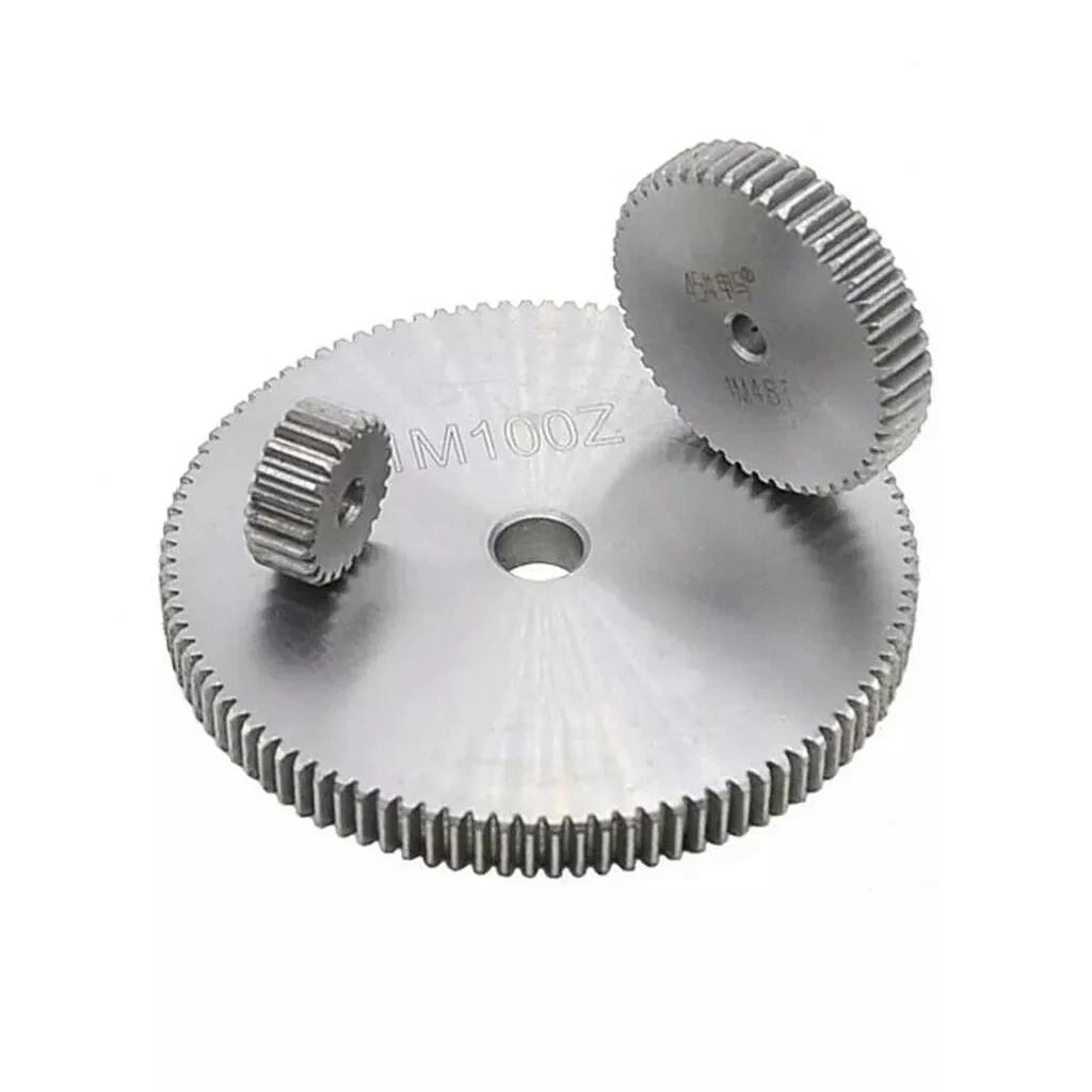 1Pcs 1 Mod Spur Gears 45# Steel Thickness: 10mm Transmission Gear For CNC 27/28/29/30/31/32/35/36/40/45/50/60 Teeth