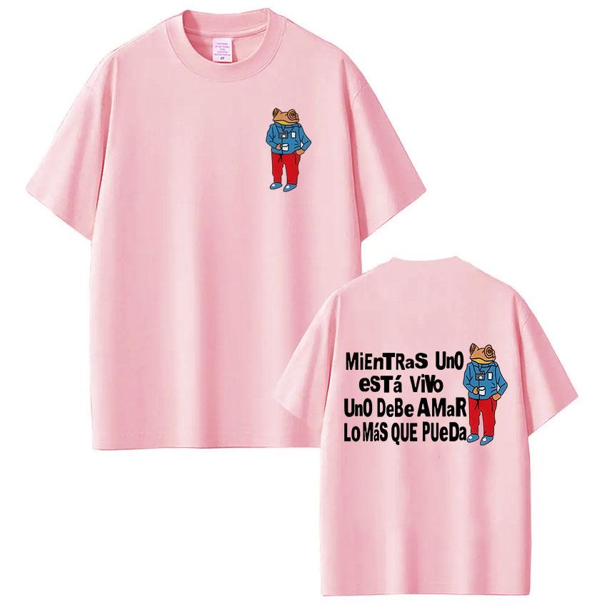 ZX Rapper Bad Bunny Tshirt Debi Tirar Mas Fotos DTMF T Shirts Mens Women Clothing Summer Cotton Fashion Hip Hop Oversized Tshirt