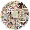 50 Retro Sticker Set for DIY: Decorate Water Bottles, Phone Cases, Laptops, Journals & Toys