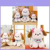 Plush Dog Doll With Butterfly Bow For Kids Gift And Playroom Decor