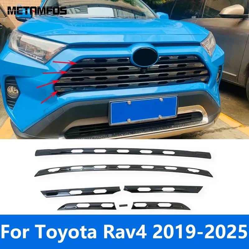 For Toyota Rav4 Rav 4 Limited/LE/XLE/Hybrid -2024 2025 Front Mesh Center Grille Racing Grill Molding Trim Car Accessories