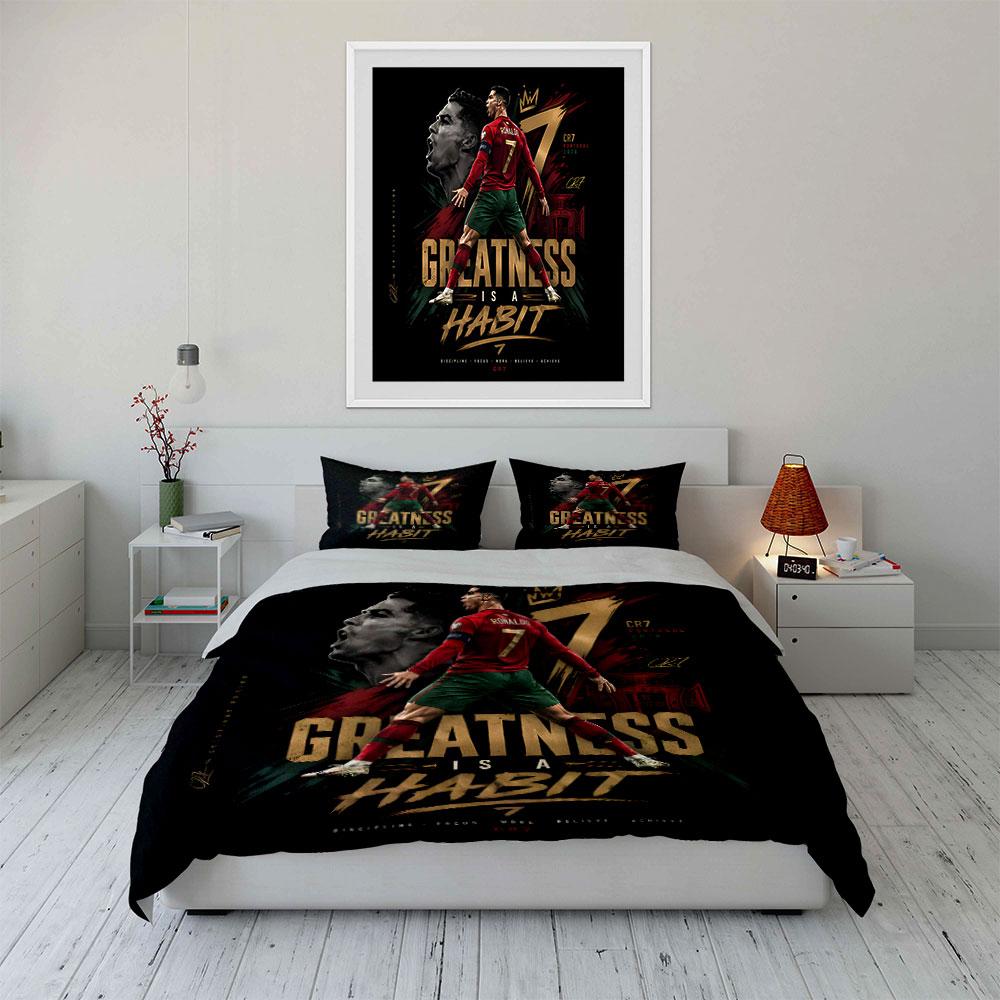 Classica Maglia Rossa Giocatore N.7 Stampa Morbida Confortevole Copripiumino Set Biancheria da Letto Incluso 1*Copripiumino 2*Federe Regali di Lusso