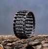 Bold Vintage Bone Stud Ring Stainless Steel Men's Ring Retro Fashion Jewelry