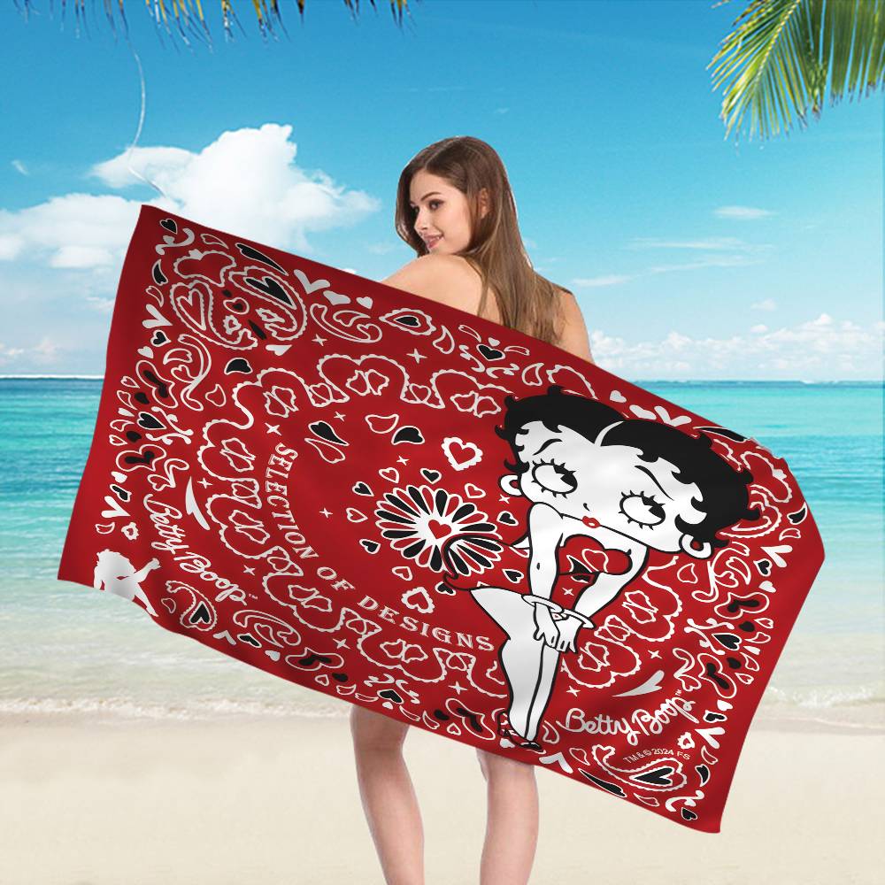 Anime B-Bettys B-Boops Big Microfiber Beach Towels Quick Dry Towel Sand Beach Towels Pool Towel for Travel Swim Pool Yoga