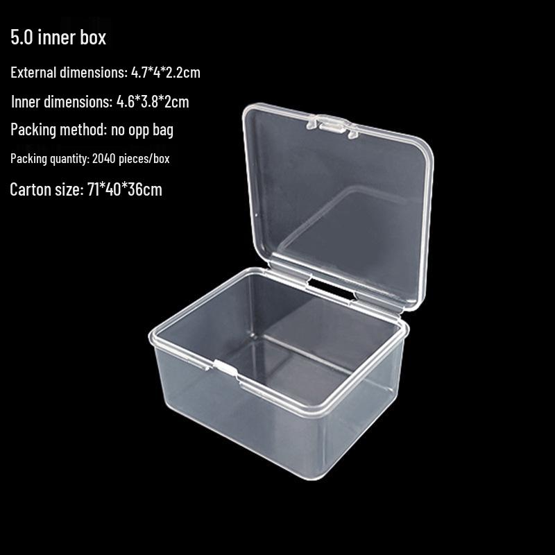 Cutie de depozitare și afișare pentru feronerie din plastic transparent