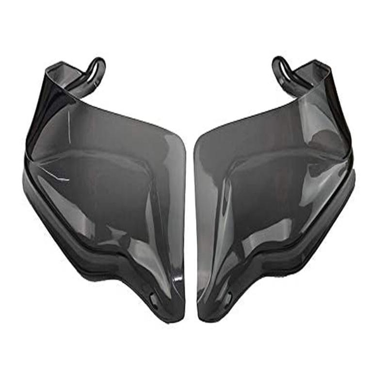 Motorcycle Handguard Wind Deflector Pair, Plastic Hand Coverage Add-On with Metal Fasteners for Daily Commuting and Extended Road Travel
