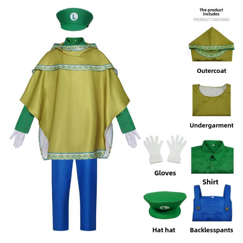 Super Mario Galaxy Cosplay Costume With Capes For Stage And Performance Enthusiasts