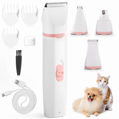 Sazuik Electric Pet Clippers for Dogs and Nail Paw and Full Body USB for Dogs and Includes Japanese Instruction Manual Cats, Trimmer, Pads, Face,