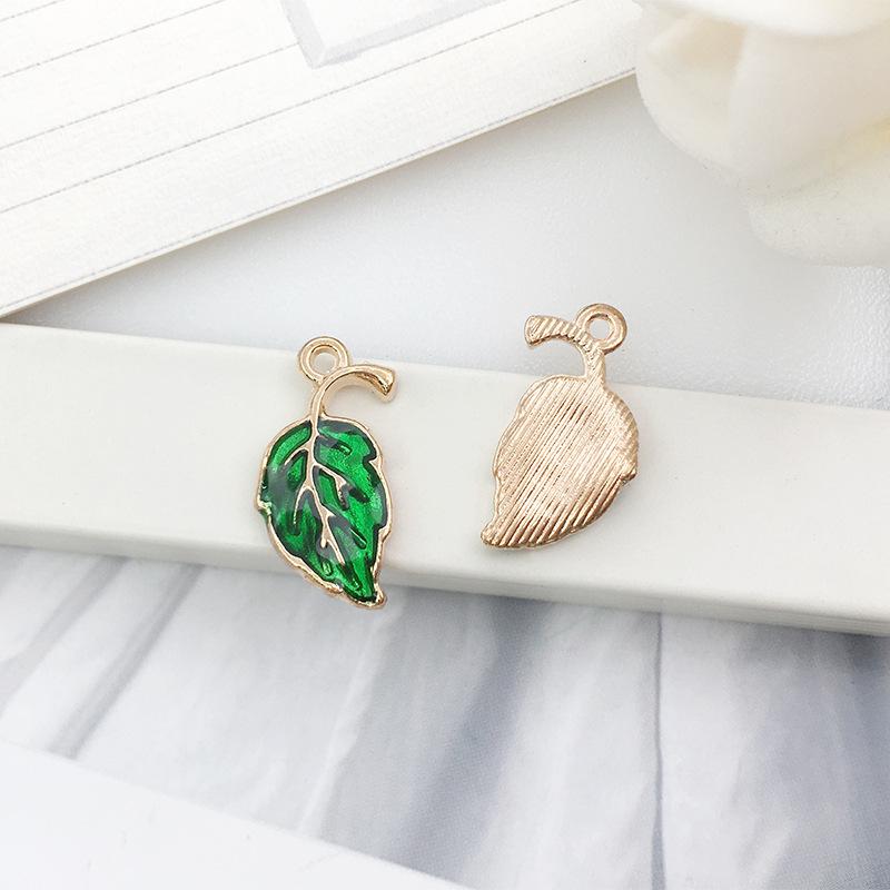 Green Oil Drop Zinc Alloy Jewelry Accessories Diy Bracelet Necklace Keychain Star Mermaid Small Pendant