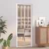 VidaXL Interior Door 76x201.5 Cm White ESG Glass and Aluminum 350572