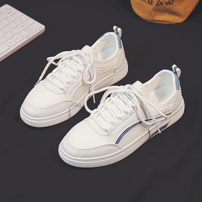 Sommer Neue Weiße Schuhe Damen Allround Schnürer Mesh Atmungsaktiv Flach Hot Lässig Studenten Board Schuhe Tide