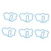 100 Pcs   Shaped Paper Clips Cute Fun Decorative Iron Bookmarks Planner Clips with Transparent Box for Study Work