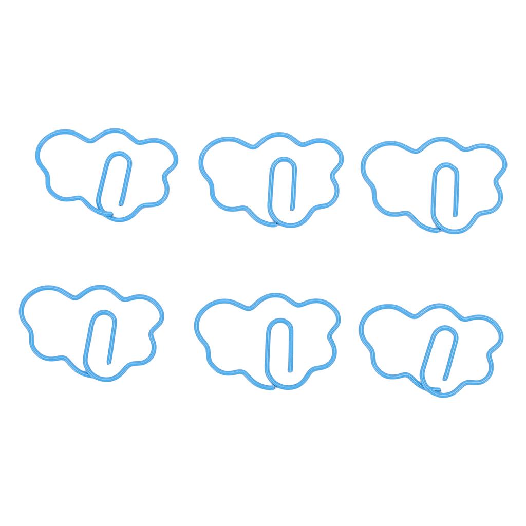 100 Pcs   Shaped Paper Clips Cute Fun Decorative Iron Bookmarks Planner Clips with Transparent Box for Study Work