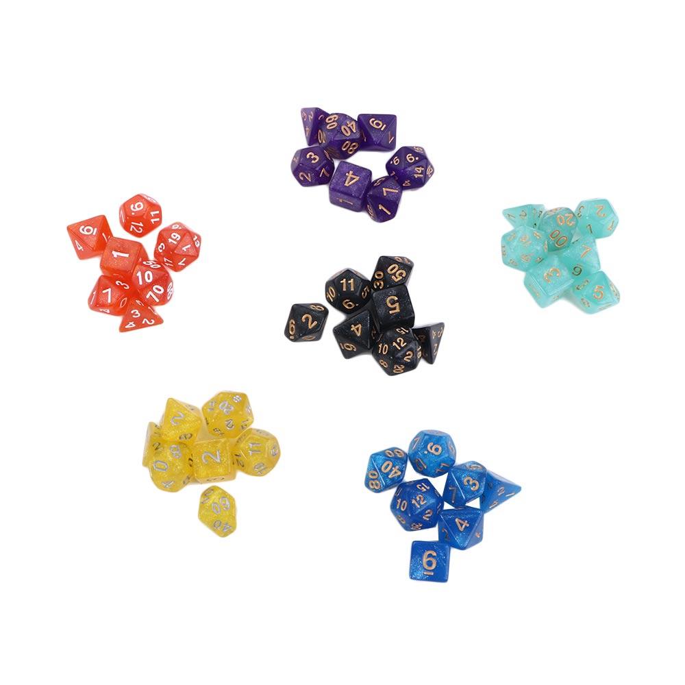 Games Entertainment Board Games Desktop Polyhedral Dice Set Galaxy Dice Dice Star Shine Dice Set