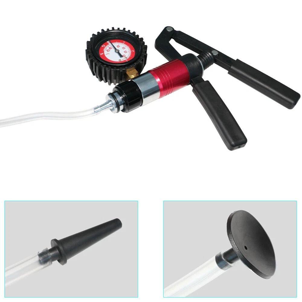 Pistol Pump Design Vacuum Pump Tester Hand Held Clutch Fluid Bleeder  Car Diagnostic