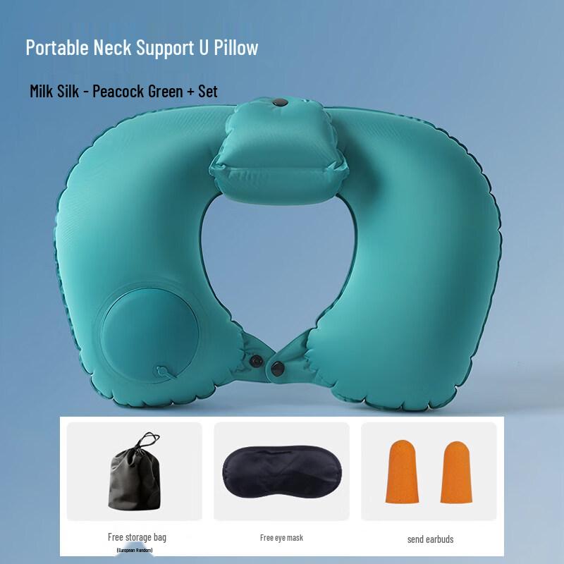 KASHICONG Press Inflatable U-Shaped Neck Pillow