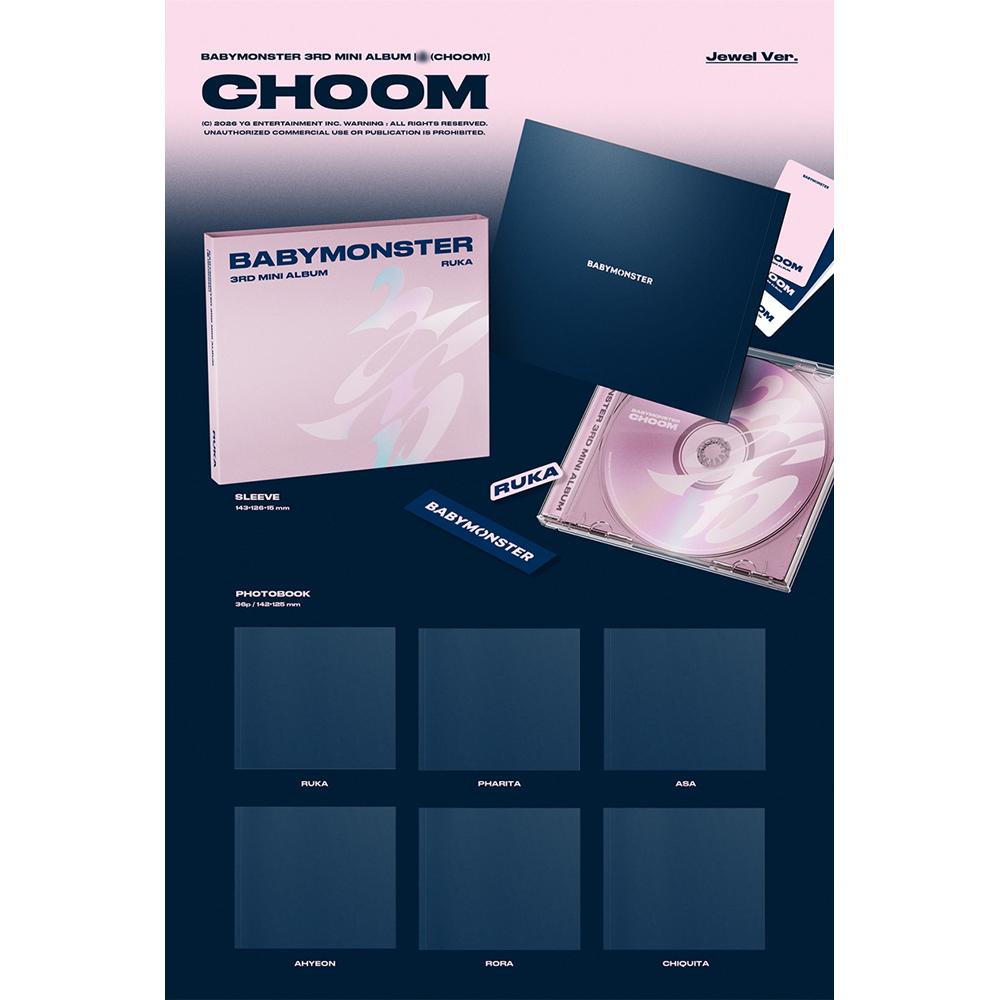[Pre-order] BABYMONSTER - CHOOM (Jewel Ver.) incl. Weverse POB
