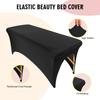 Solid minimalist style tablecloth high elasticity bed cover for beauty beds dining table anti slip anti stain arched table cover