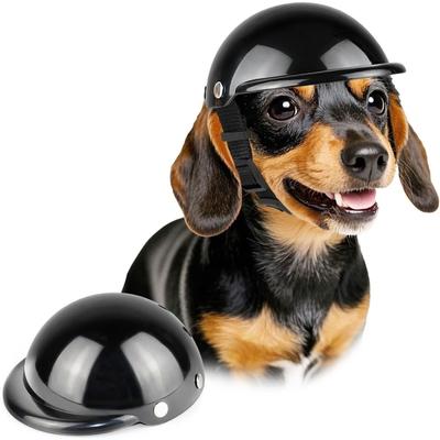 Capacete de Moto para Cachorro Pequeno, Capacete de Segurança para Filhote Para Proteção da Cabeça Capacete de Bicicleta para Cachorro Chapéu de Gato DIY