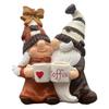 Valentine's Day Coffee Couple Gnome Figurine - Creative Resin Home Decor Gift