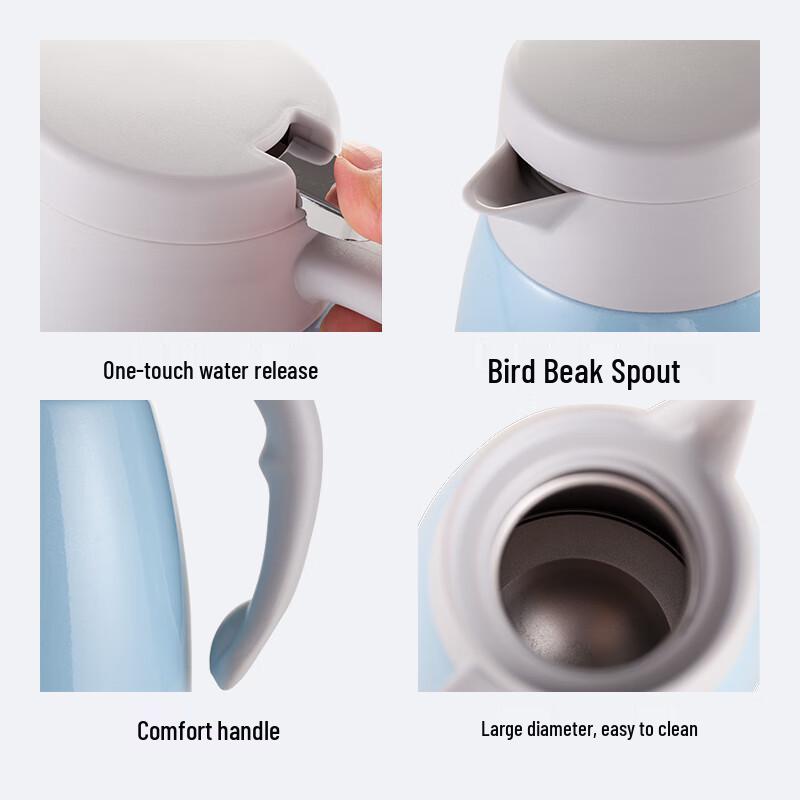 SIMELO Stainless Steel Insulated Thermos Pot