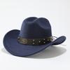 Faux Suede Wide Brim Hat Wide Brim Faux Suede Hat Fashion Sun Protection Hat  For Men Women
