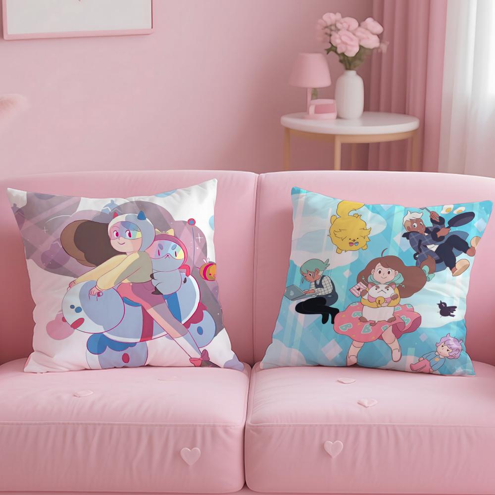 B-Bee And P-Puppycat Cushion Cover Short Plush Double-Sided Printing Home Machine Washable In Warm Winter Pillow Case